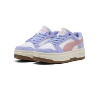 Sneaker PUMA "Rebound Femme Low Sneakers Damen", Damen, Gr. 40, intense lavender rosy outlook weiß lila pink, Obermaterial: Synthetik, Kuhleder, Textil. Futter: Textil. Innensohle: Textil, Keine Angab