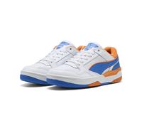 PUMA Rebound Retro Sneakers Unisex, Schuhe, Weiß/Royal/Rickie Orange, 36 White