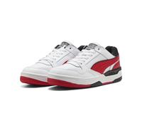 Sneaker PUMA "Rebound Retro Sneakers Erwachsene", Damen, Gr. 38,5, rot (weiß for all time rot schwarz), Obermaterial: Textil, Kuhleder, Synthetik, Leder; Futter: Textil; Innensohle: Textil; Laufsohle: