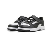 Sneaker PUMA "REBOUND SLAM LO AC PS", Mädchen, Gr. 29, puma weiß, puma schwarz, Synthetik, Schuhe Sneaker (12763721-29) puma weiß, puma schwarz
