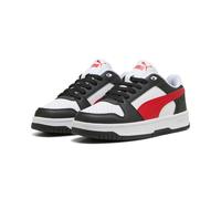 Sneaker PUMA "REBOUND SLAM LO JR", Mädchen, Gr. 37, rot (puma schwarz, for all time rot, puma weiß), Synthetik, Schuhe Sneaker (56322246-37) puma schwarz, for all time rot, puma weiß