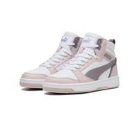 Sneaker PUMA "Rebound Sneakers Erwachsene", Damen, Gr. 48, lila (mauve mist plum jam weiß pink lila), Obermaterial: Synthetik, Textil; Futter: Textil; Innensohle: Keine Angabe, Textil; Laufsohle: Gumm
