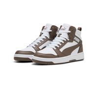 Sneaker PUMA "REBOUND V6", Damen, Gr. 38,5, puma weiß, flat bronze, mehrfarbig, Schuhe Sneaker (70743405-38,5) puma weiß, flat bronze