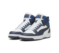 Sneaker PUMA "REBOUND V6", Damen, Gr. 44, weiß (puma weiß, galactic gray, clyde royal), unifarben, Schuhe Sneaker (56080147-44) puma weiß, galactic gray, clyde royal