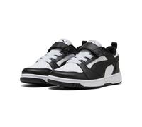 Puma Kinder Sneaker Rebound V6 Lo AC+ PS 397419-01 Klettverschluss Weiß/Schwarz Größe 29