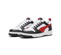 Sneaker PUMA "Rebound V6 Low Sneakers Erwachsene", Damen, Gr. 42, transparent (weiß for all time rot schwarz transparent), Obermaterial: Textil, Synthetik. Futter: Textil. Innensohle: Textil. Laufsohl