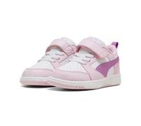 Sneaker PUMA "Rebound V6 Low Sneakers Kinder", Kinder, Gr. 27, pearl pink mauve pop weiß, Obermaterial: Synthetik, Textil; Futter: Textil; Innensohle: Keine Angabe; Laufsohle: Gummi, Schuhe Sneaker (2