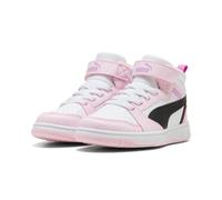 Puma Rebound V6 MID AC+ PS Sneaker, White Black-Pearl Pink, 35.5 EU Child, Puma Weiß Puma Schwarz Perle Rosa, 35 EU