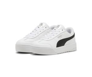 Sneaker PUMA "ROMA FEMININE WNS", Damen, Gr. 40, schwarz-weiß (puma weiß, puma schwarz), Leder, unifarben, Schuhe Sneaker (12824056-40) puma weiß, puma schwarz