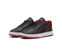 Sneaker PUMA "Scuderia Ferrari Caven 2.0 Sneakers Jugendliche", Kinder, Gr. 37,5, schwarz (schwarz rosso corsa rot), Obermaterial: Synthetik, Leder; Futter: Textil; Innensohle: Textil; Laufsohle: Gumm