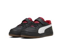 Sneaker PUMA "Scuderia Ferrari Caven III Sneakers Kinder", Kinder, Gr. 30, schwarz (schwarz, weiß rosso corsa rot), Obermaterial: Textil, Synthetik. Futter: Textil. Innensohle: Textil, Keine Angabe. L