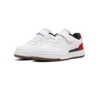 Sneaker PUMA "Scuderia Ferrari Caven III Sneakers Kinder", Kinder, Gr. 31, weiß (weiß rosso corsa rot), Obermaterial: Textil, Synthetik. Futter: Textil. Innensohle: Textil, Keine Angabe. Laufsohle: Gu
