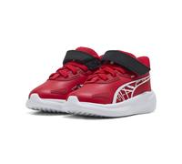 Sneaker PUMA "Scuderia Ferrari Skyrocket Sneakers Kinder", Kinder, Gr. 25, rosso corsa weiß rot, Obermaterial: Synthetik, Textil; Futter: Textil; Innensohle: Textil; Laufsohle: Synthetik, Schuhe Sneak