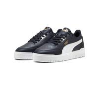 Sneaker PUMA "SHUFFLE DOWNTOWN", Damen, Gr. 45, new navy, puma weiß, Synthetik, Schuhe Sneaker, leicht profilierte Gummilaufsohle, Schnürverschluss (38016656-45) new navy, puma weiß