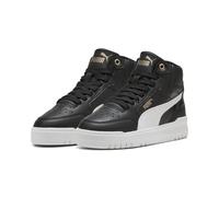 Sneaker PUMA "Shuffle Downtown Mid Sneakers Jugendliche", Jungen, Gr. 36, schwarz-weiß (schwarz, weiß gold), Obermaterial: Synthetik, Textil. Futter: Textil. Innensohle: Textil. Laufsohle: Gummi, Schu