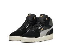PUMA Herren Freizeitschuhe Shuffle Downtown Mid WTR (402599) 44 PUMA Black-Gray Echo-PUMA Gold