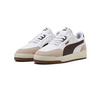 Sneaker PUMA "SHUFFLE DOWNTOWN OG", Damen, Gr. 45, braun (puma weiß, chocolate fondue), Synthetik, Schuhe Sneaker, für sportliche und lässige Anlässe, mit Gummilaufsohle (51658028-45) puma weiß, choco