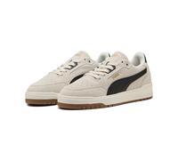 Sneaker PUMA "SHUFFLE DOWNTOWN SD", Damen, Gr. 37, vapor gray, puma schwarz, puma gold, Leder, Schuhe Sneaker, Obermaterial aus Leder, leicht profilierte Gummilaufsohle (38913054-37) vapor gray, puma 