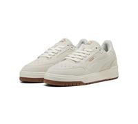 Puma Shuffle Downtown SD Sneaker Unisex, warmes Weiß-Vapor-Grau-Puma Gold, 6