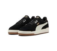 Sneaker PUMA "SHUFFLE DOWNTOWN SD", Damen, Gr. 43, puma schwarz, vapor gray, puma gold, Leder, Schuhe Sneaker, Obermaterial aus Leder, leicht profilierte Gummilaufsohle (77677743-43) puma schwarz, vap