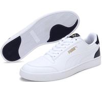 PUMA Unisex Shuffle Sneaker, White White-Peacoat Team Gold, 46 EU
