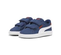 Sneaker PUMA "Smash 3.0 Buck Sneakers Kinder", Kinder, Gr. 24, bunt (persian blau weiß for all time rot), Obermaterial: Textil, Synthetik. Futter: Textil. Innensohle: Textil. Laufsohle: Gummi, Schuhe 