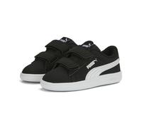 Sneaker PUMA "Smash 3.0 Buck Sneakers Kinder", Kinder, Gr. 26, schwarz, weiß, Obermaterial: Textil, Synthetik. Futter: Textil. Innensohle: Textil. Laufsohle: Gummi, Schuhe Sneaker (90206164-26) schwar