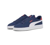 Sneaker PUMA "Smash 3.0 Buck Sneakers Kinder", Kinder, Gr. 37,5, persian blau weiß for all time rot, Obermaterial: Synthetik, Textil, Leder. Futter: Textil. Innensohle: Textil. Laufsohle: Gummi, Schuh