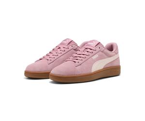 Sneaker PUMA "SMASH 3.0", Damen, Gr. 37,5, poised pink, jasmine flower, gum, Leder, unifarben, Schuhe Sneaker, klassische Tennissport-Silhouette, gepufferter Schuhkragen (69717738-37,5) poised pink, j