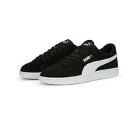 Sneaker PUMA "SMASH 3.0", Damen, Gr. 38,5, schwarz-weiß (puma schwarz, puma weiß), Leder, unifarben, Schuhe Sneaker, klassische Tennissport-Silhouette, gepufferter Schuhkragen (36008337-38,5) puma sch