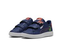 Sneaker PUMA "Smash 3.0 Dino Sneakers Kinder", Mädchen, Gr. 32, blau jewel grün fruit amarena orange, Obermaterial: Textil, Synthetik. Futter: Textil. Innensohle: Textil. Laufsohle: Gummi, Schuhe Snea