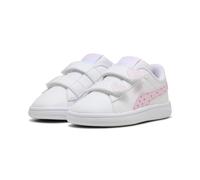 Sneaker PUMA "Smash 3.0 Hearty Sneakers Mädchen", Damen, Gr. 25, weiß pearl pink, Obermaterial: Textil, Synthetik; Futter: Textil; Innensohle: Textil; Laufsohle: Gummi, Schuhe Sneaker (79976827-25) we