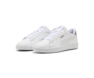 Sneaker PUMA "SMASH 3.0 L", Damen, Gr. 37, weiß (puma weiß, silber mist, plum jam), Leder, unifarben, Schuhe Sneaker, mit sportlicher Optik, mit leicht profilierter Gummilaufsohle (33982152-37) puma w