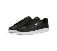 Sneaker PUMA "SMASH 3.0 L", Damen, Gr. 44, schwarz (puma schwarz, puma schwarz, puma weiß), Leder, unifarben, Schuhe Sneaker, mit sportlicher Optik, mit leicht profilierter Gummilaufsohle (58010432-44