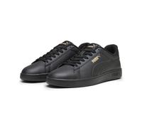 Sneaker PUMA "Smash 3.0 Sneakers Erwachsene", Damen, Gr. 39, schwarz (schwarz gold), Obermaterial: Synthetik, Textil, Kuhleder, Leder. Futter: Textil. Innensohle: Textil. Laufsohle: Gummi, Schuhe Snea