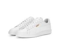Sneaker PUMA "Smash 3.0 Sneakers Erwachsene", Damen, Gr. 46, weiß (weiß gold), Obermaterial: Synthetik, Textil, Kuhleder, Leder. Futter: Textil. Innensohle: Textil. Laufsohle: Gummi, Schuhe Sneaker (7