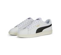 Sneaker PUMA "Smash 3.0 Sneakers Erwachsene", Damen, Gr. 47, weiß (weiß schwarz gold frosted ivory beige), Obermaterial: Synthetik, Textil, Kuhleder, Leder. Futter: Textil. Innensohle: Textil. Laufsoh