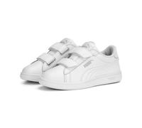 Sneaker PUMA "Smash 3.0 Sneakers Jugendliche", Kinder, Gr. 32, weiß (weiß cool light gray), Obermaterial: Synthetik, Kuhleder, Textil, Leder. Futter: Textil. Innensohle: Textil. Laufsohle: Gummi, Schu