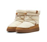 Sneaker PUMA "Snowbae Stiefel Damen", Damen, Gr. 35,5, frosted ivory caramel latte weiß beige, Obermaterial: Textil, Synthetik; Futter: Textil; Innensohle: Textil; Laufsohle: Gummi, Schuhe Sneaker (68