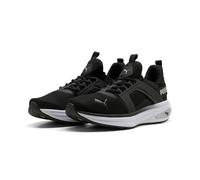 Sneaker PUMA "SOFTRIDE Enzo 6 Sneakers Erwachsene", Herren, Gr. 42.5, schwarz, weiß silber metallic, Obermaterial: Synthetik, Textil. Futter: Textil. Innensohle: Textil. Laufsohle: Gummi, Schuhe Sneak
