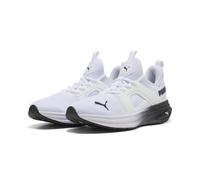 Sneaker PUMA "SOFTRIDE Enzo 6 Sneakers Erwachsene", Herren, Gr. 41, schwarz-weiß (weiß schwarz), Obermaterial: Synthetik, Textil. Futter: Textil. Innensohle: Textil. Laufsohle: Gummi, Schuhe Sneaker (
