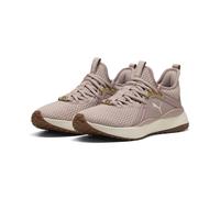 Sneaker PUMA "SOFTRIDE Karma Sneakers Damen", Damen, Gr. 35,5, rose latte warm weiß gold beige, Obermaterial: Textil, Synthetik. Futter: Textil. Innensohle: Textil. Laufsohle: Gummi, Synthetik, Schuhe