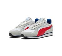 Sneaker PUMA "SOFTRIDE ST MILER", Damen, Gr. 38,5, weiß (cool light gray, for all time rot, puma weiß), Synthetik, mehrfarbig, Schuhe Sneaker, mit klassischem Design, Obermaterial aus Synthetik, Schnü