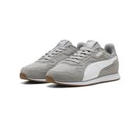 Sneaker PUMA "Softride St Miler Sneakers Erwachsene", Damen, Gr. 40.5, weiß (gray echo weiß gum beige), Obermaterial: Kuhleder, Textil, Synthetik; Futter: Textil; Innensohle: Textil; Laufsohle: Gummi,