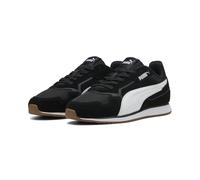 Sneaker PUMA "Softride St Miler Sneakers Erwachsene", Damen, Gr. 40, schwarz-weiß (weiß schwarz gum beige), Obermaterial: Kuhleder, Textil, Synthetik; Futter: Textil; Innensohle: Textil; Laufsohle: Gu