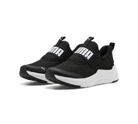 Sneaker PUMA "SOFTRIDE WIRED 2 SLIPTECH JR", Damen, Gr. 35,5, puma schwarz, puma weiß, Textil, Schuhe Sneaker, mit SOFTFOAM+ Dämpfung, leicht profilierte Synthetik-Laufsohle (14925703-35,5) puma schwa