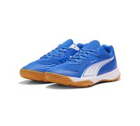 Sneaker PUMA "Solarflash III Hallensportschuhe Erwachsene", Herren, Gr. 40, team royal weiß blau, Obermaterial: Synthetik, Textil; Futter: Textil; Innensohle: Textil; Laufsohle: Gummi, Schuhe Sneaker