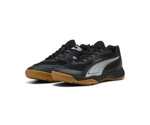 Sneaker PUMA "Solarflash III Hallensportschuhe Erwachsene", Herren, Gr. 42.5, schwarz cool light gray, Obermaterial: Synthetik, Textil; Futter: Textil; Innensohle: Textil; Laufsohle: Gummi, Schuhe Sne