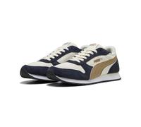 Sneaker PUMA "ST MILER", Damen, Gr. 42, blau (vapor gray, soft taupe, new navy), Textil, mehrfarbig, Schuhe Sneaker, für Alltag, mit EVA-Zwischensohle, mit SOFTFOAM+ Einlegesohle (13467135-42) vapor g