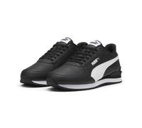 Puma Sneaker ST Runner v4 L Leder Schwarz Herren Größe 44 EU / 9,5 UK